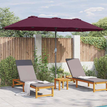 Garten-Sonnenschirm Sand 370 x 197 x 239 cm