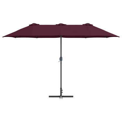 Garten-Sonnenschirm Sand 370 x 197 x 239 cm
