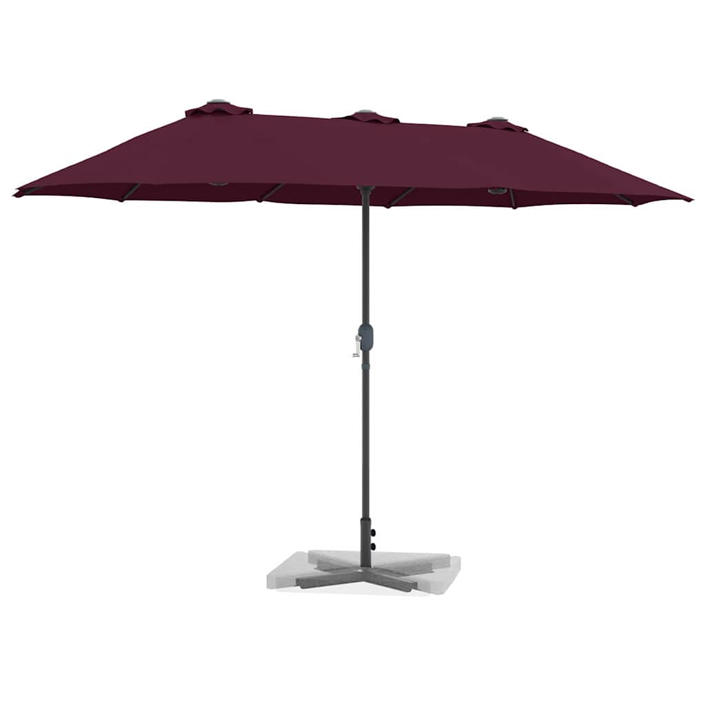 Garten-Sonnenschirm Sand 370 x 197 x 239 cm
