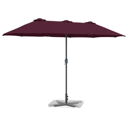 Garten-Sonnenschirm Sand 370 x 197 x 239 cm