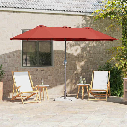 Garten-Sonnenschirm Sand 370 x 197 x 239 cm