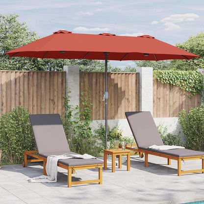 Garten-Sonnenschirm Sand 370 x 197 x 239 cm