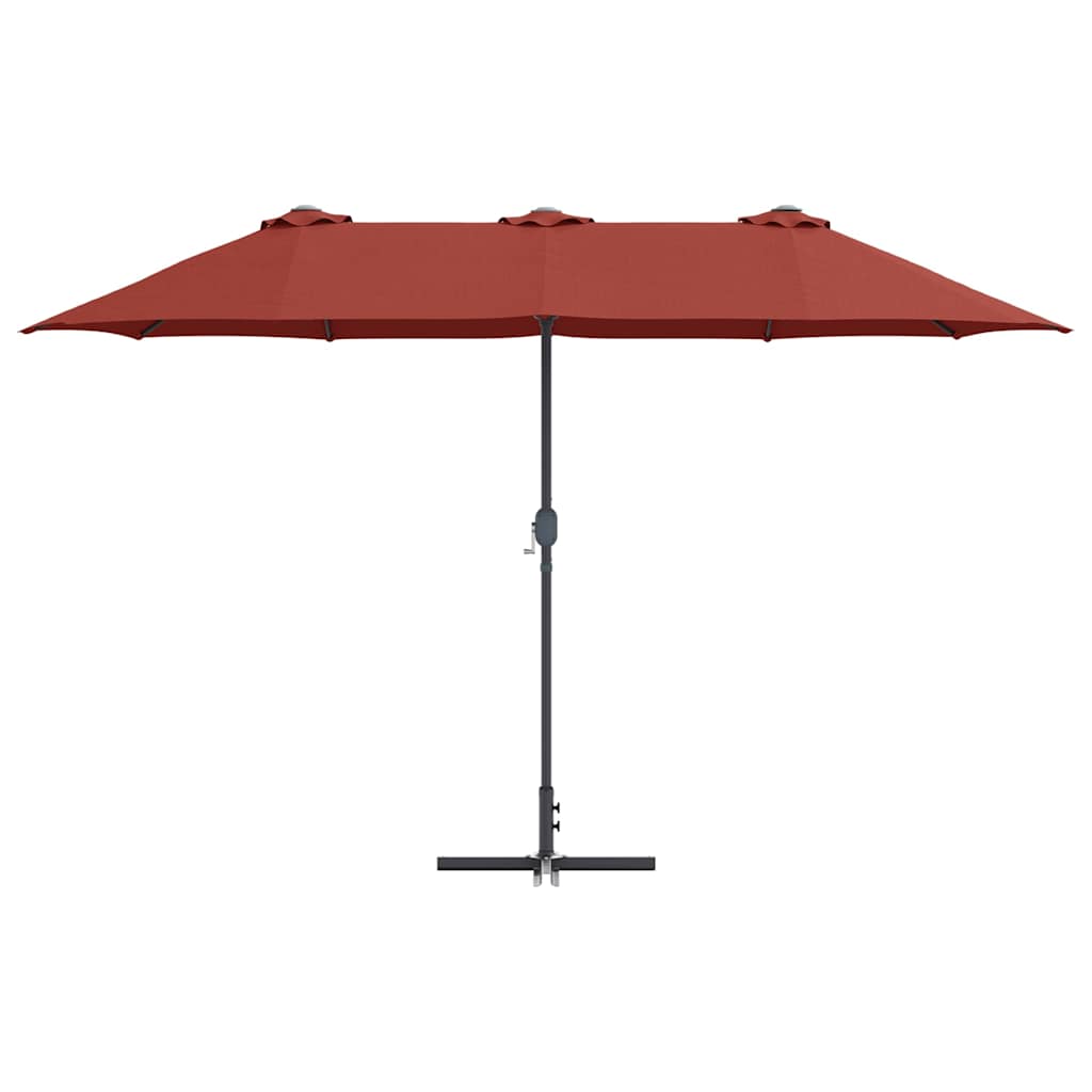 Garten-Sonnenschirm Sand 370 x 197 x 239 cm
