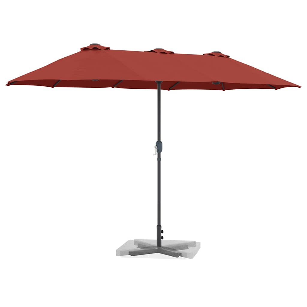 Garten-Sonnenschirm Sand 370 x 197 x 239 cm