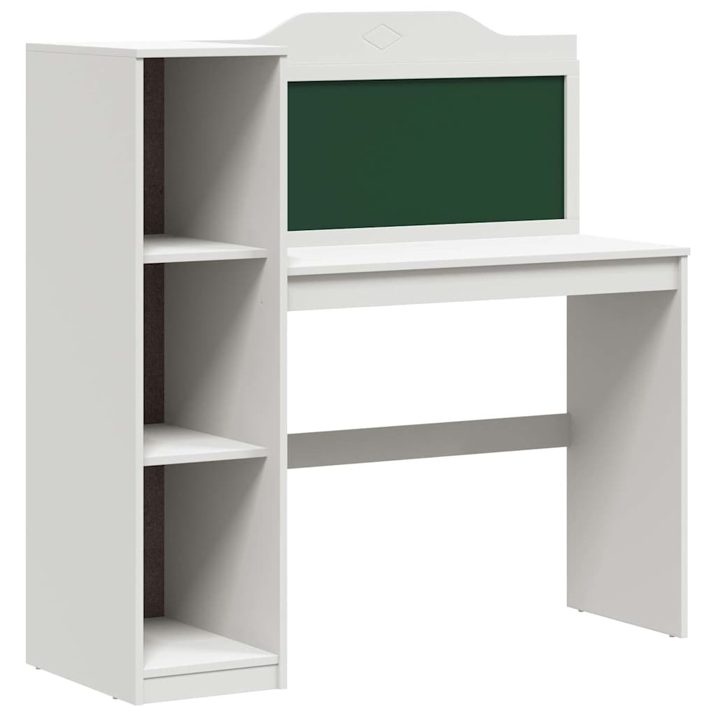 Kreidetafel Schreibtisch Weiß 120 x 45 x 118.5 cm Holzwerkstoff