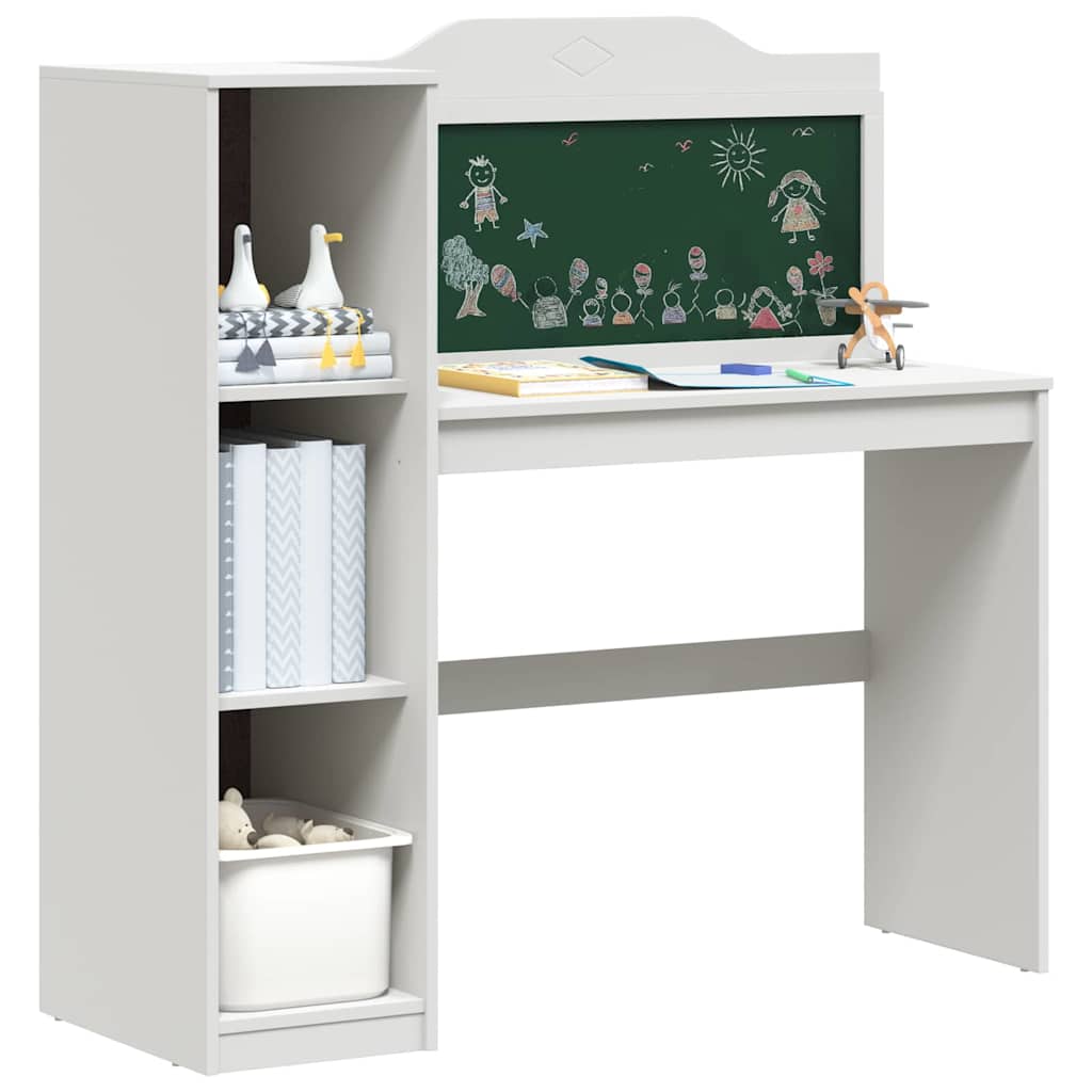 Kreidetafel Schreibtisch Weiß 120 x 45 x 118.5 cm Holzwerkstoff