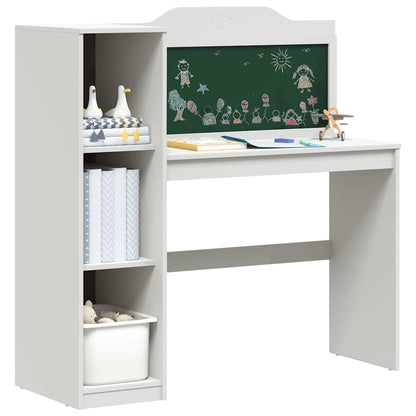 Kreidetafel Schreibtisch Weiß 120 x 45 x 118.5 cm Holzwerkstoff