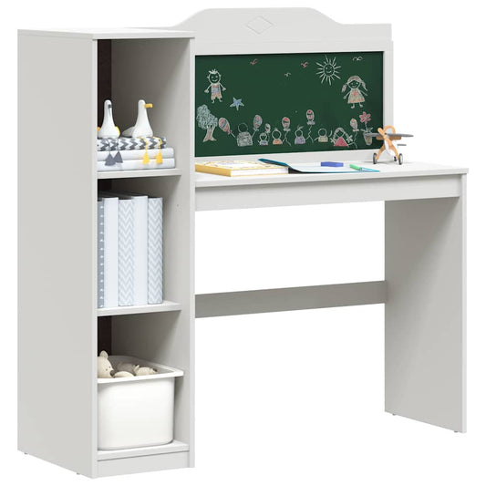 Kreidetafel Schreibtisch Weiß 120 x 45 x 118.5 cm Holzwerkstoff