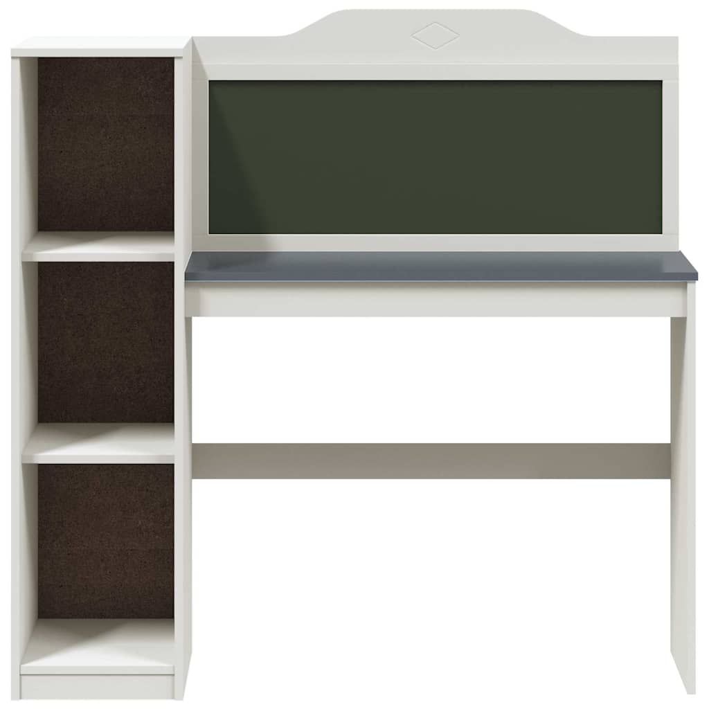 Kreidetafel Schreibtisch Weiß 120 x 45 x 118.5 cm Holzwerkstoff