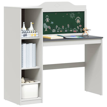 Kreidetafel Schreibtisch Weiß 120 x 45 x 118.5 cm Holzwerkstoff