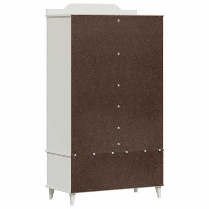 Kreidetafel Kleiderschrank ROROS Grau und Weiß 90 x 45 x 165 cm
