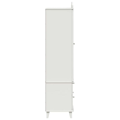 Kreidetafel Kleiderschrank ROROS Grau und Weiß 90 x 45 x 180 cm