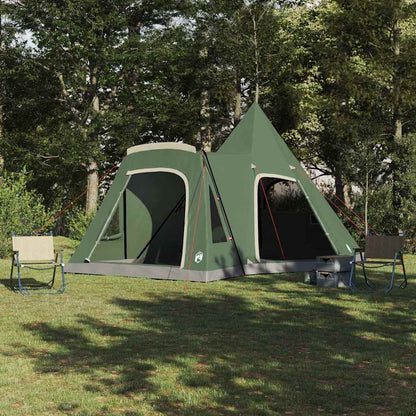Teepee Zelt für 5 Personen Grau und Orange 545 x 450 x 295 cm