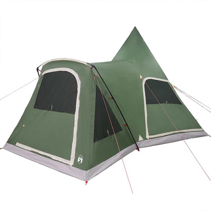 Teepee Zelt für 5 Personen Grau und Orange 545 x 450 x 295 cm