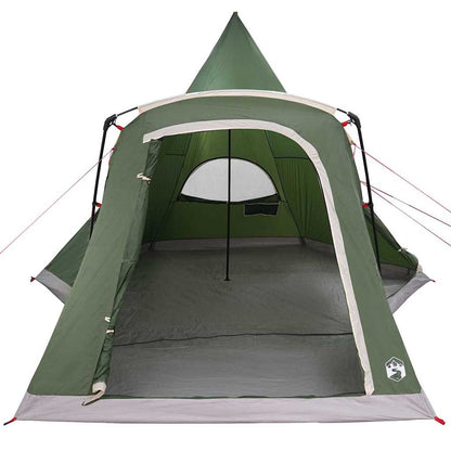 Teepee Zelt für 5 Personen Grau und Orange 545 x 450 x 295 cm