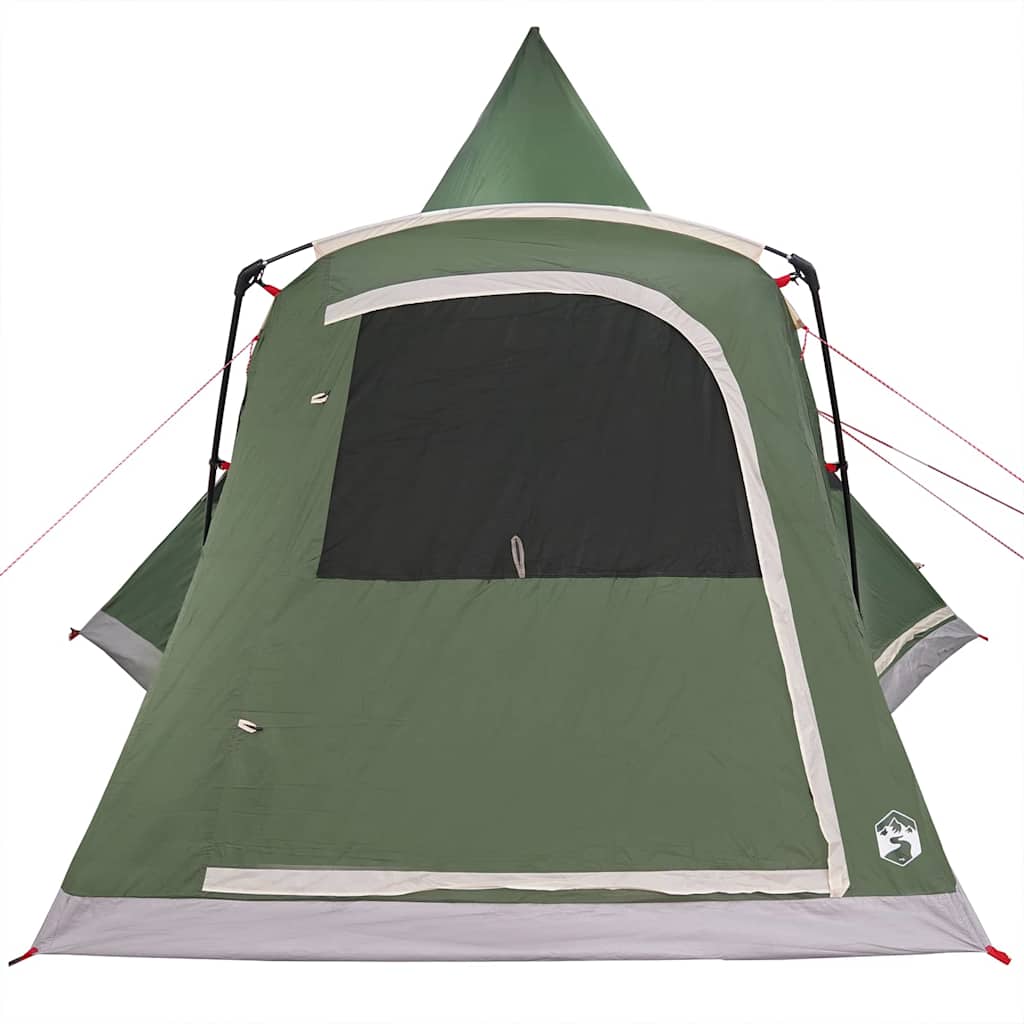 Teepee Zelt für 5 Personen Grau und Orange 545 x 450 x 295 cm