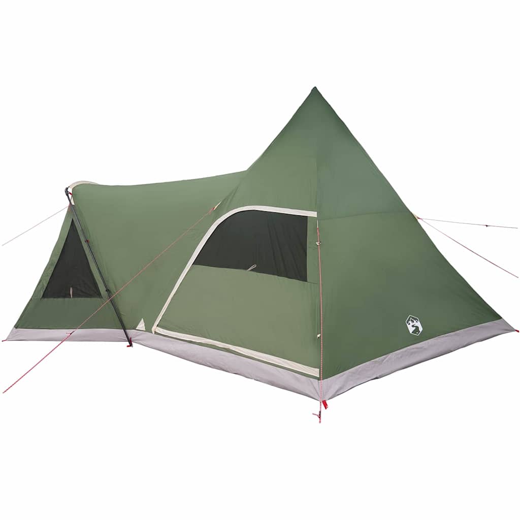 Teepee Zelt für 5 Personen Grau und Orange 545 x 450 x 295 cm