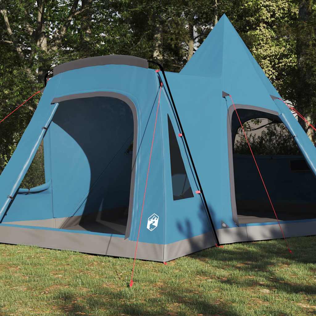 Teepee Zelt für 5 Personen Grau und Orange 545 x 450 x 295 cm