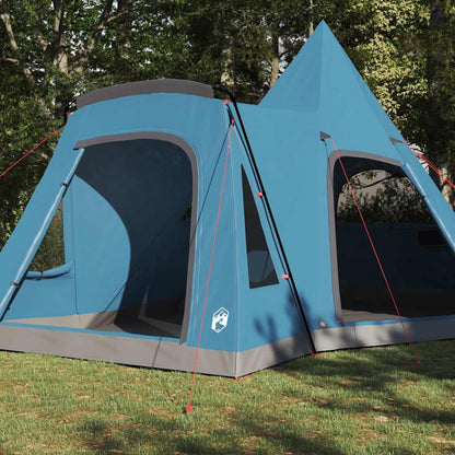 Teepee Zelt für 5 Personen Grau und Orange 545 x 450 x 295 cm