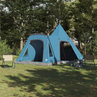 Teepee Zelt für 5 Personen Grau und Orange 545 x 450 x 295 cm