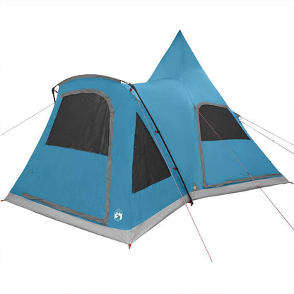 Teepee Zelt für 5 Personen Grau und Orange 545 x 450 x 295 cm