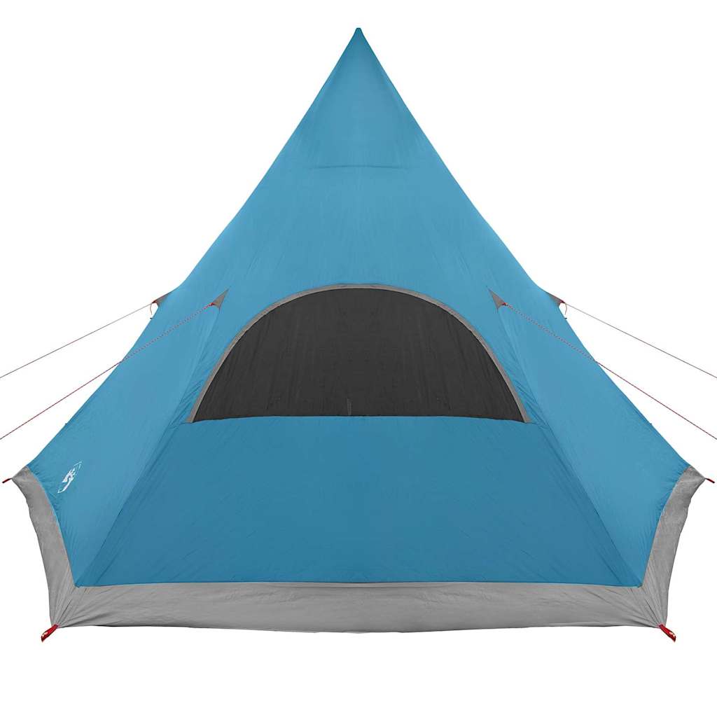 Teepee Zelt für 5 Personen Grau und Orange 545 x 450 x 295 cm