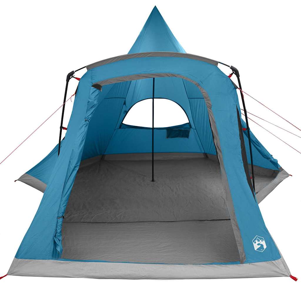Teepee Zelt für 5 Personen Grau und Orange 545 x 450 x 295 cm