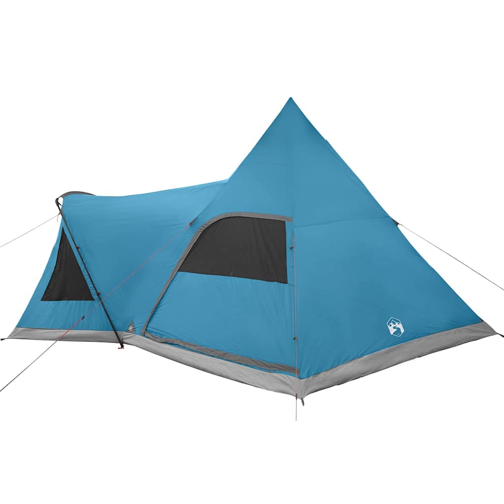 Teepee Zelt für 5 Personen Grau und Orange 545 x 450 x 295 cm