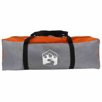 Familienzelt für 20 Personen Grau und Orange 745 x 700 x 217 cm