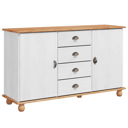 Sideboard Askim 133,5 X 40 X 79 Cm Massivholz Kiefer