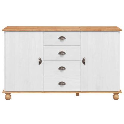 Sideboard Askim 133,5 X 40 X 79 Cm Massivholz Kiefer
