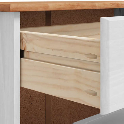 Schuhschrank Askim 85 X 35 X 108 Cm Massives Kiefernholz