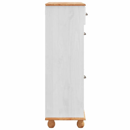 Schuhschrank Askim 85 X 35 X 108 Cm Massives Kiefernholz