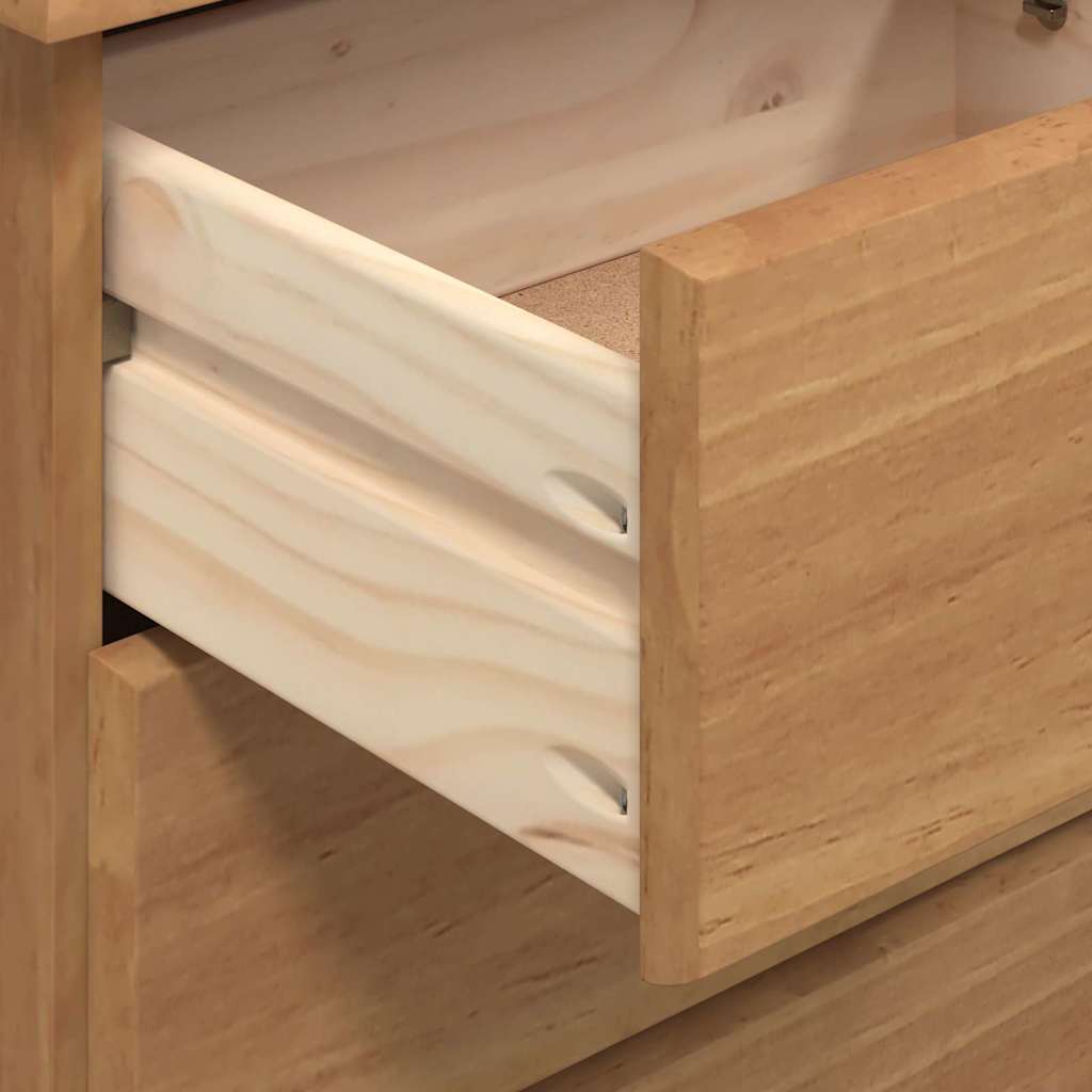 Schreibtisch Askim 95 X 40 X 75 Cm Massives Kiefernholz