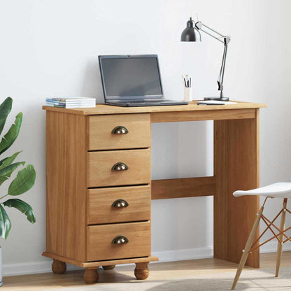 Schreibtisch Askim 95 X 40 X 75 Cm Massives Kiefernholz