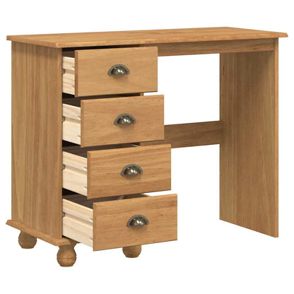 Schreibtisch Askim 95 X 40 X 75 Cm Massives Kiefernholz