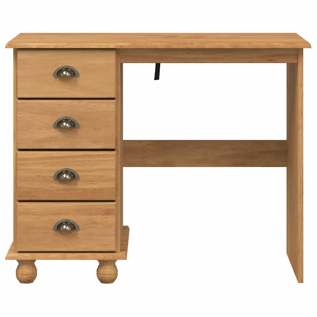 Schreibtisch Askim 95 X 40 X 75 Cm Massives Kiefernholz