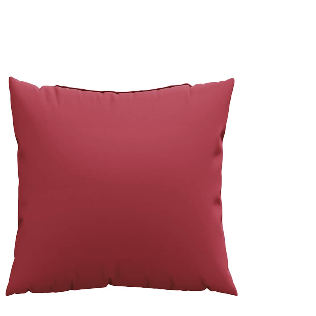 Sofakissen 4 Stk. Weinrot 40x40 cm Stoff