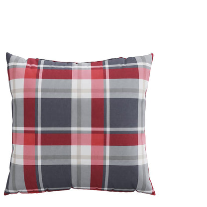 Sofakissen 4 Stk. Rot Karomuster 50x50 cm Stoff