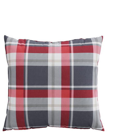 Sofakissen 4 Stk. Rot Karomuster 50x50 cm Stoff