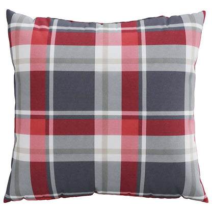 Sofakissen 4 Stk. Rot Karomuster 50x50 cm Stoff