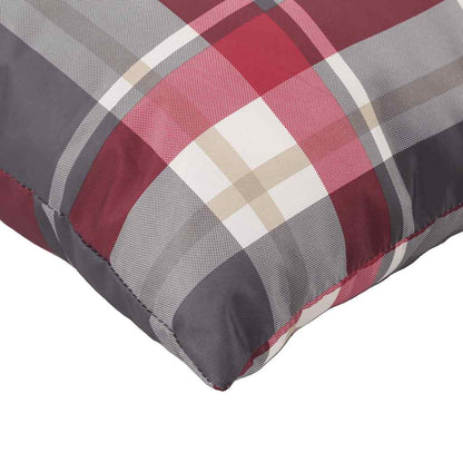 Sofakissen 4 Stk. Rot Karomuster 50x50 cm Stoff