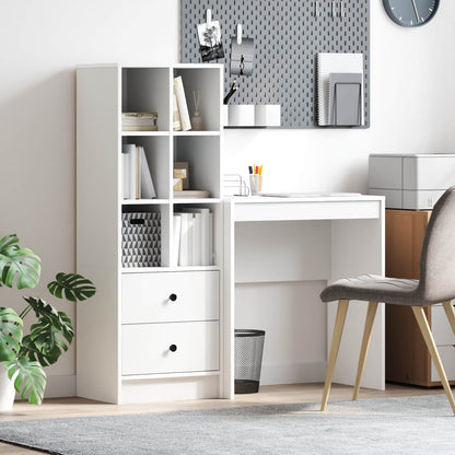 Schreibtisch Mit Schubladen Mit Regal 2 Pcs Graues Sonoma