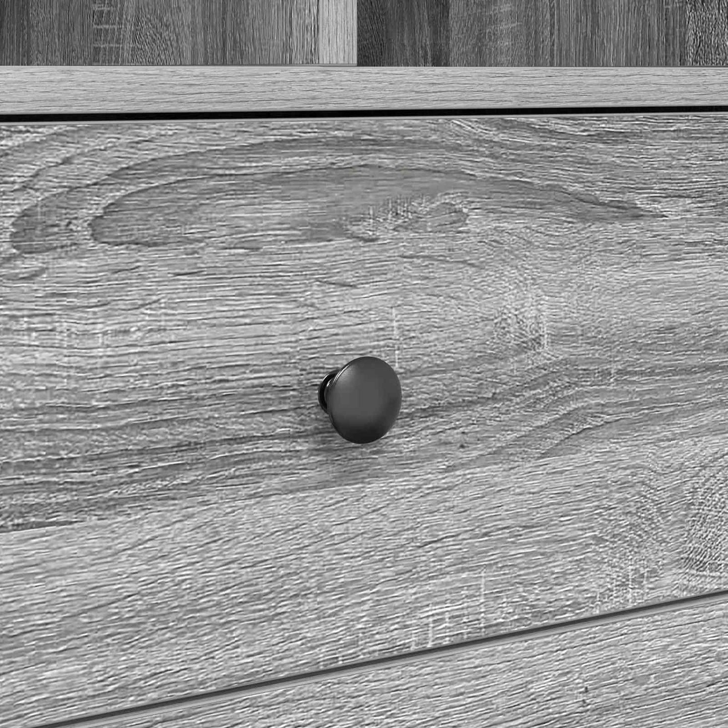 Schreibtisch Mit Schubladen Mit Regal 2 Pcs Graues Sonoma
