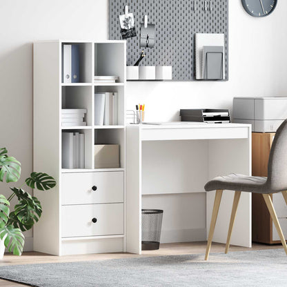 Schreibtisch Mit Schubladen Mit Regal 2 Pcs Graues Sonoma