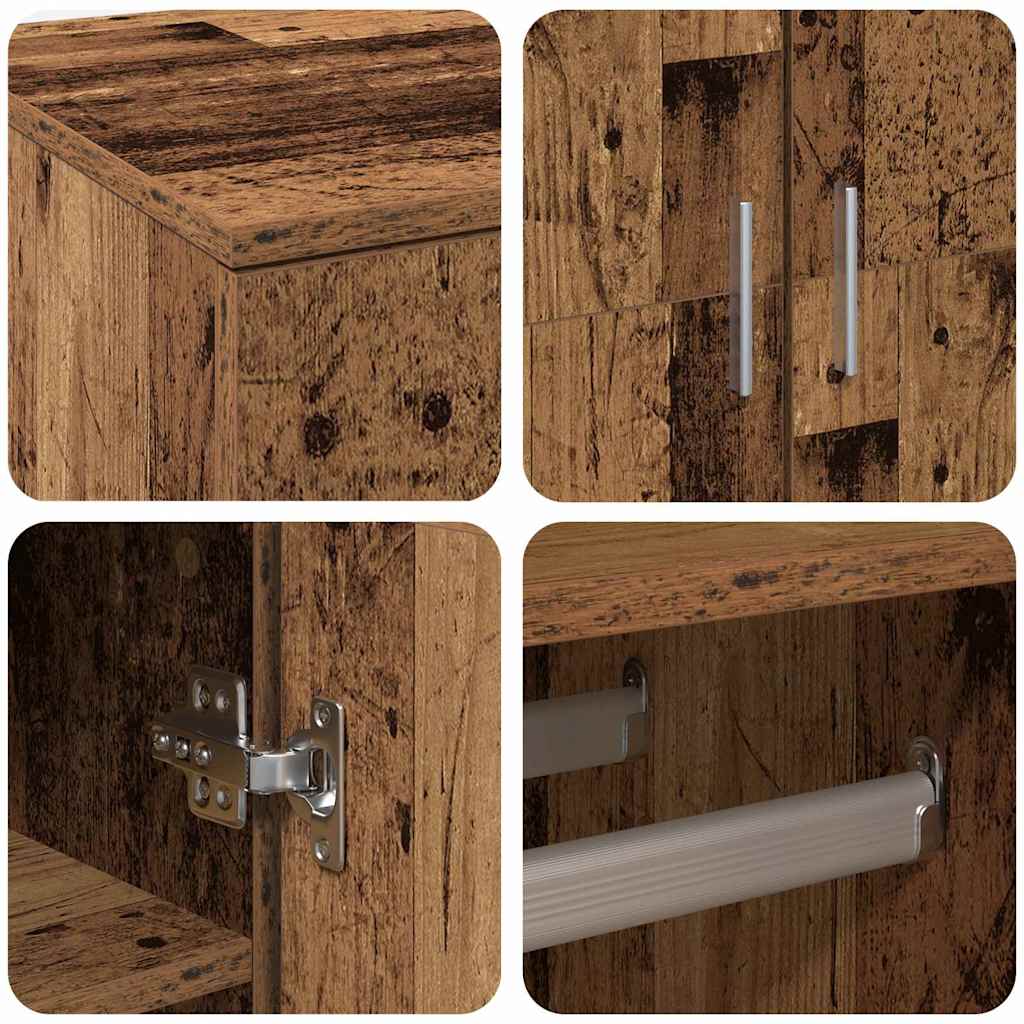 Schuhschrank Weiß 80×39×178 cm Holzwerkstoff