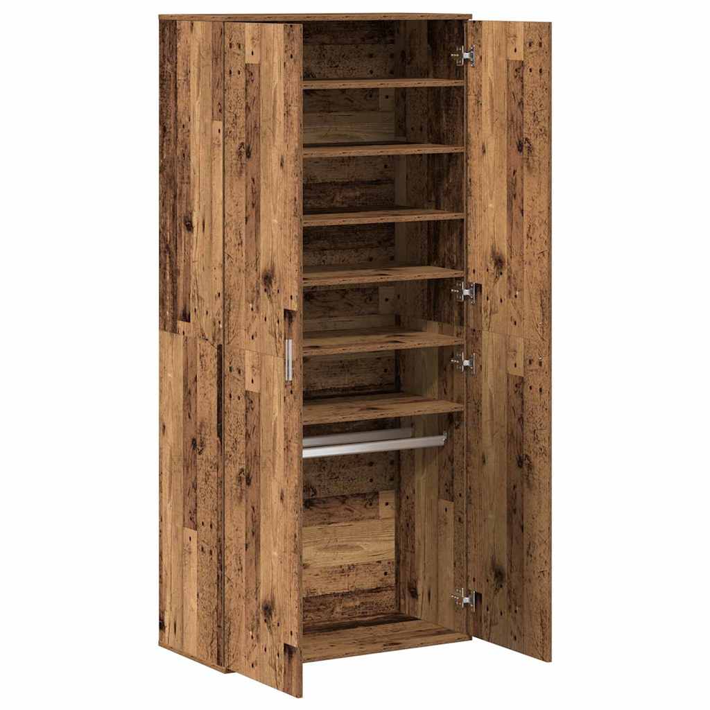 Schuhschrank Weiß 80×39×178 cm Holzwerkstoff