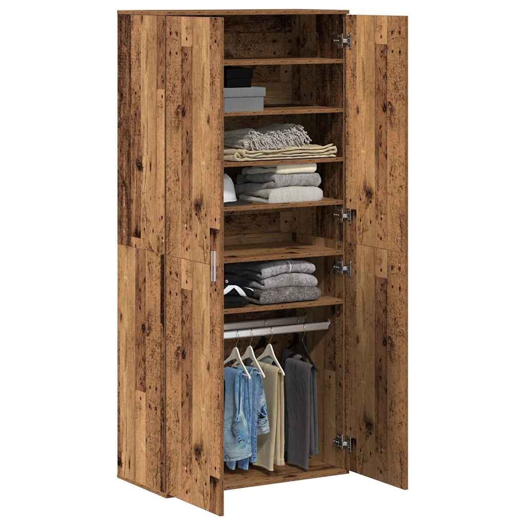 Schuhschrank Weiß 80×39×178 cm Holzwerkstoff