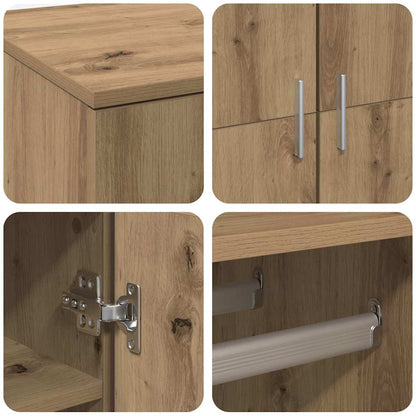 Schuhschrank Weiß 80×39×178 cm Holzwerkstoff