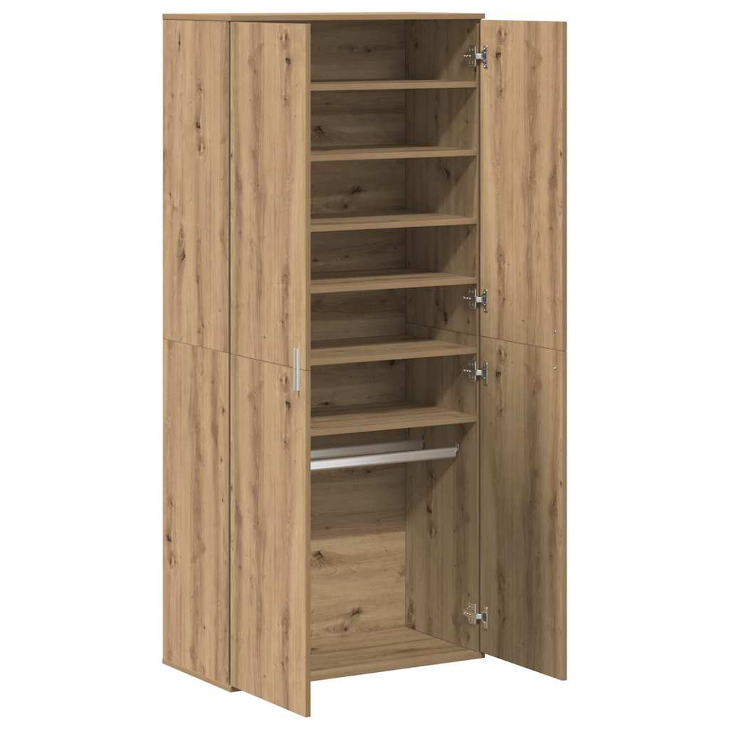 Schuhschrank Weiß 80×39×178 cm Holzwerkstoff